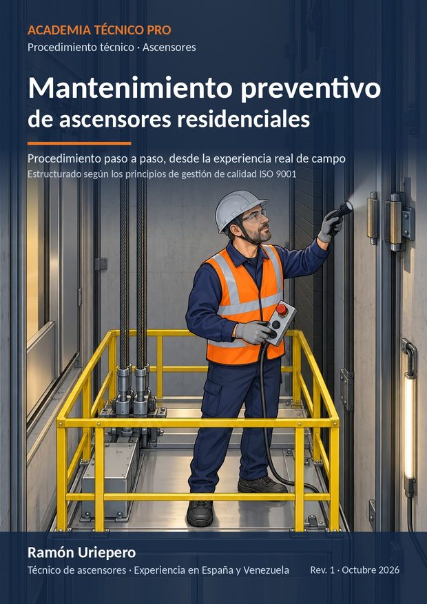 Portada del procedimiento Mantenimiento preventivo de ascensores residenciales