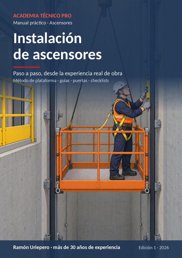 Portada del manual Instalación de ascensores paso a paso